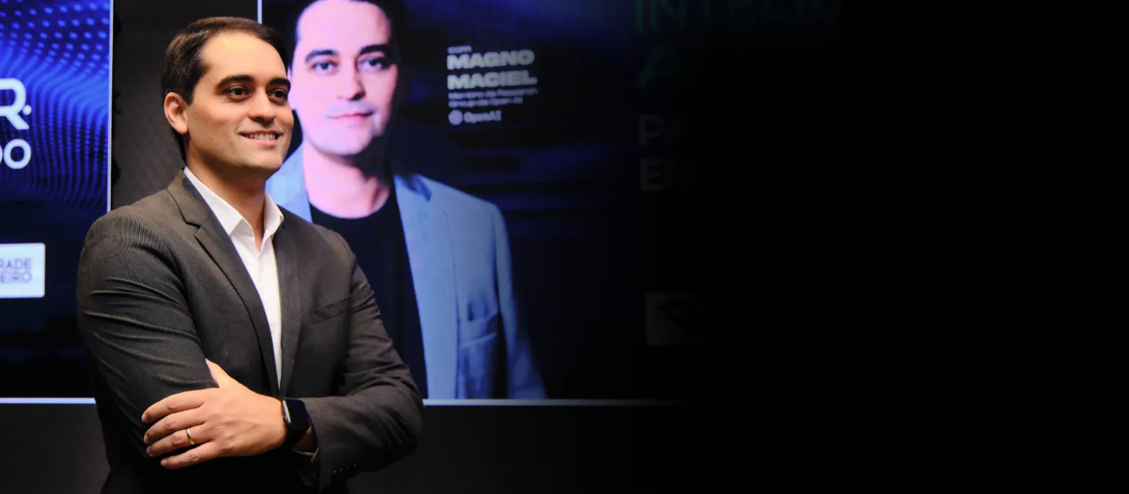 Foto do Paulo Guedes e do Magno Maciel no Vale do Silício