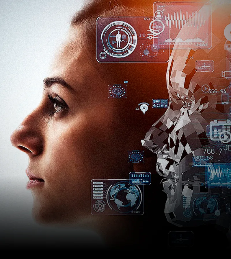 Foto do Magno Maciel palestrando